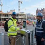 Construction site access control with turnstiles and facial recognition